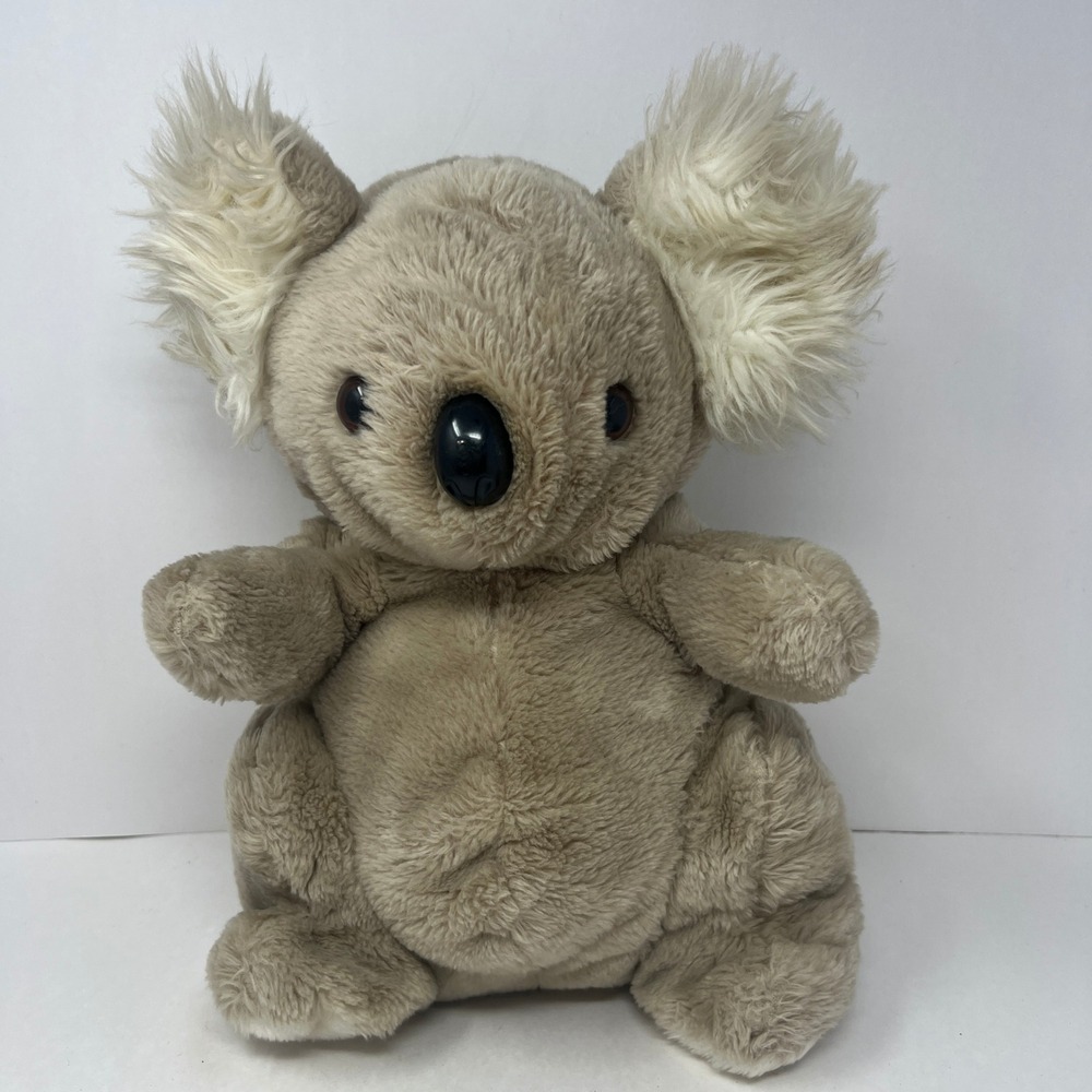 Daekor Pot Belly Joey Koala 14 Inch Gray Vintage 1979 Korea Plush Toy